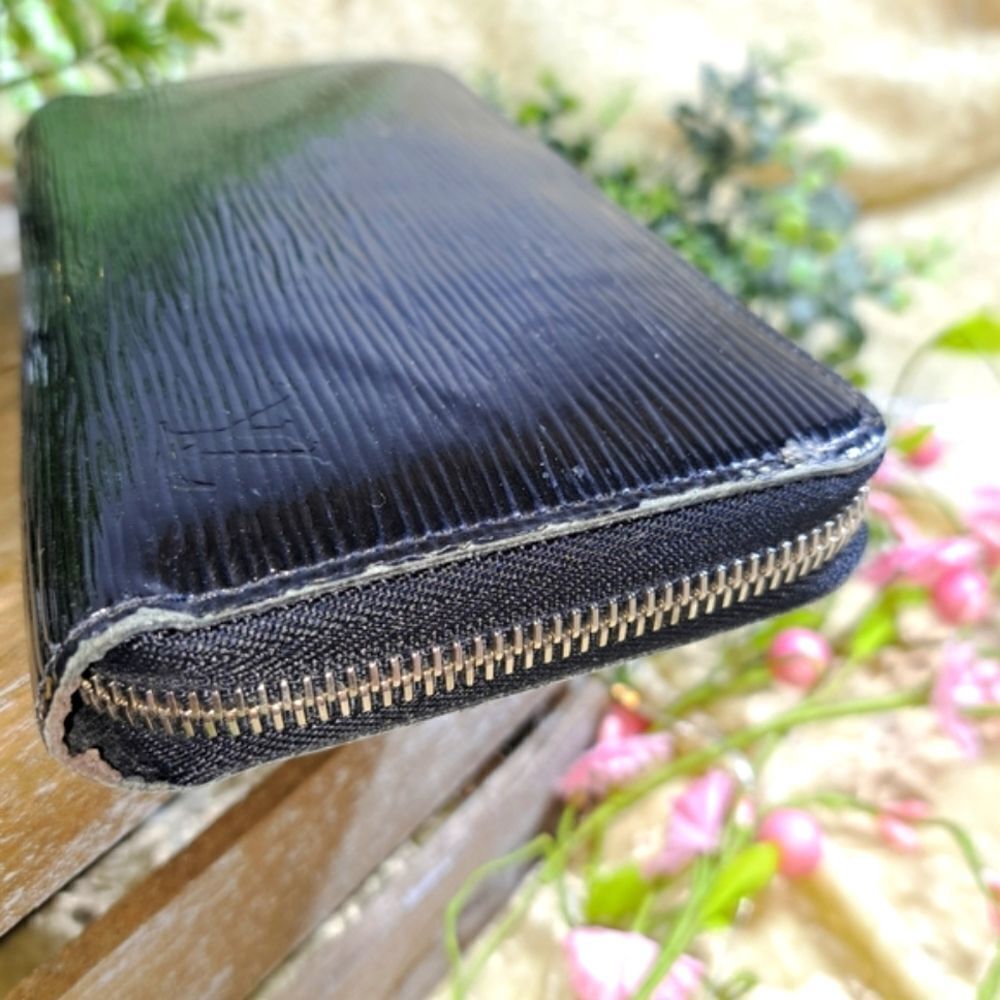 Louis Vuitton Full Zippy Electric Black Epi Wallet Authentic - Picture 6 of 12